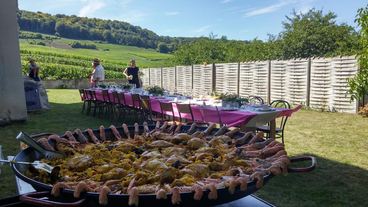 Repas à Chamery Août 2015