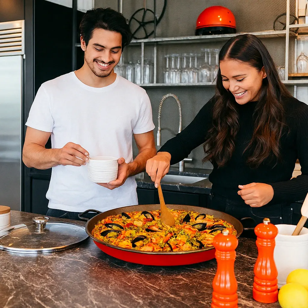 Photo preparation paella